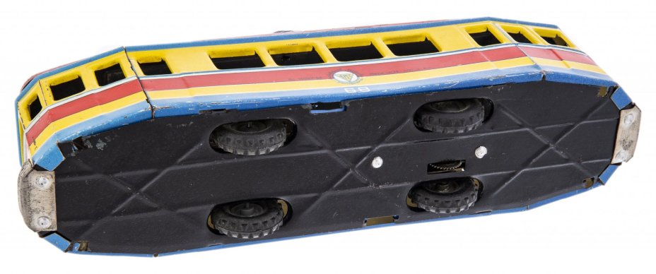 Игрушка  "Трамвай", металл,  Европа, 1966-1979 гг.