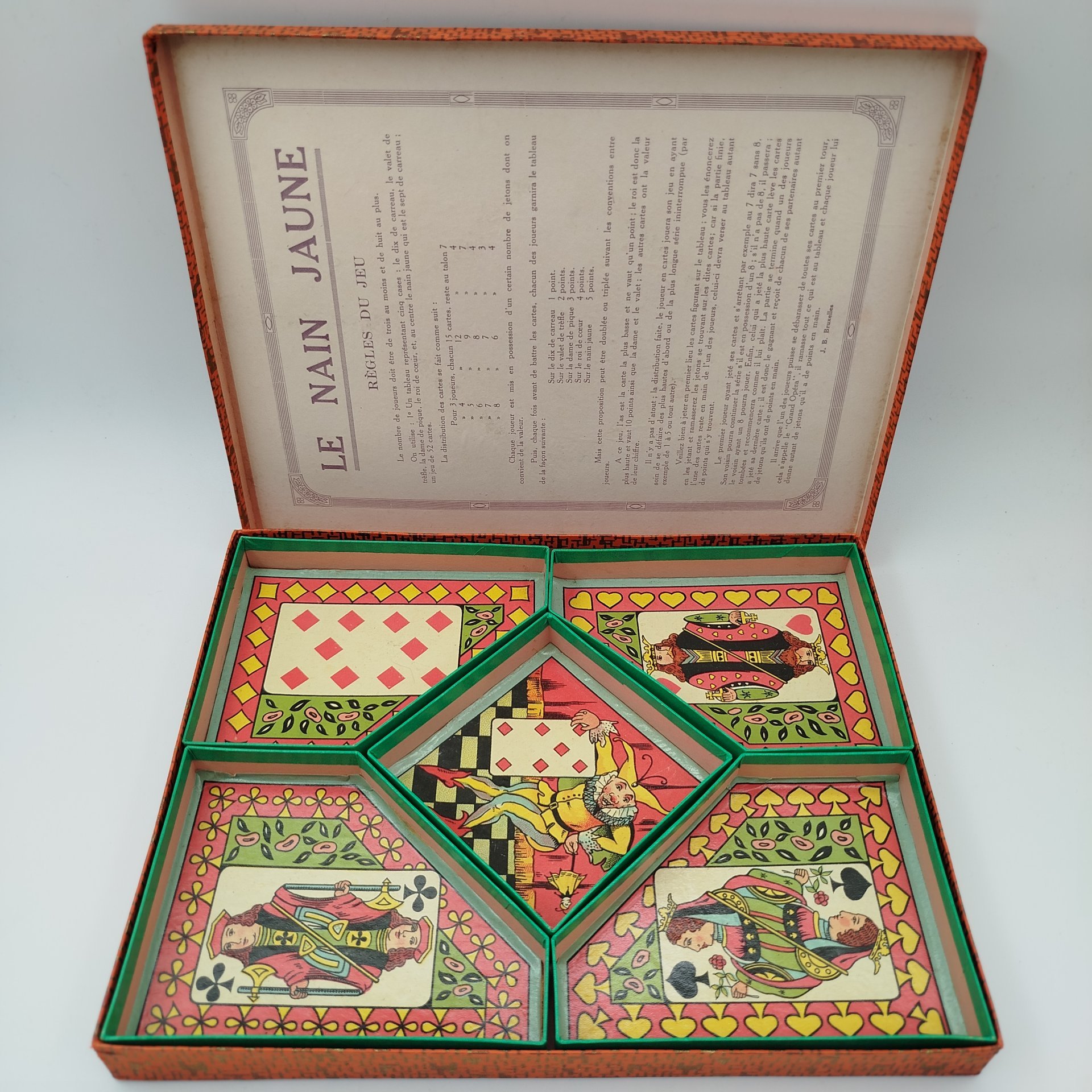 Поле для игры "Nain Jaune", с фишками, картон, печать