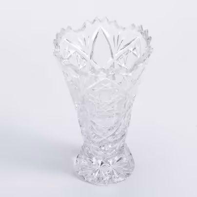 Ваза для цветов, хрусталь, алмазная грань, СССР, 1970-1990 гг.
