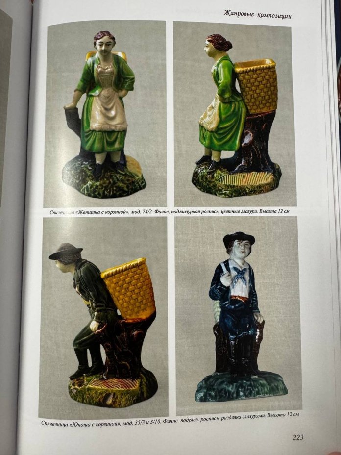 Спичечница "Женщина с корзиной", Товарищество М.С. Кузнецова в Твери