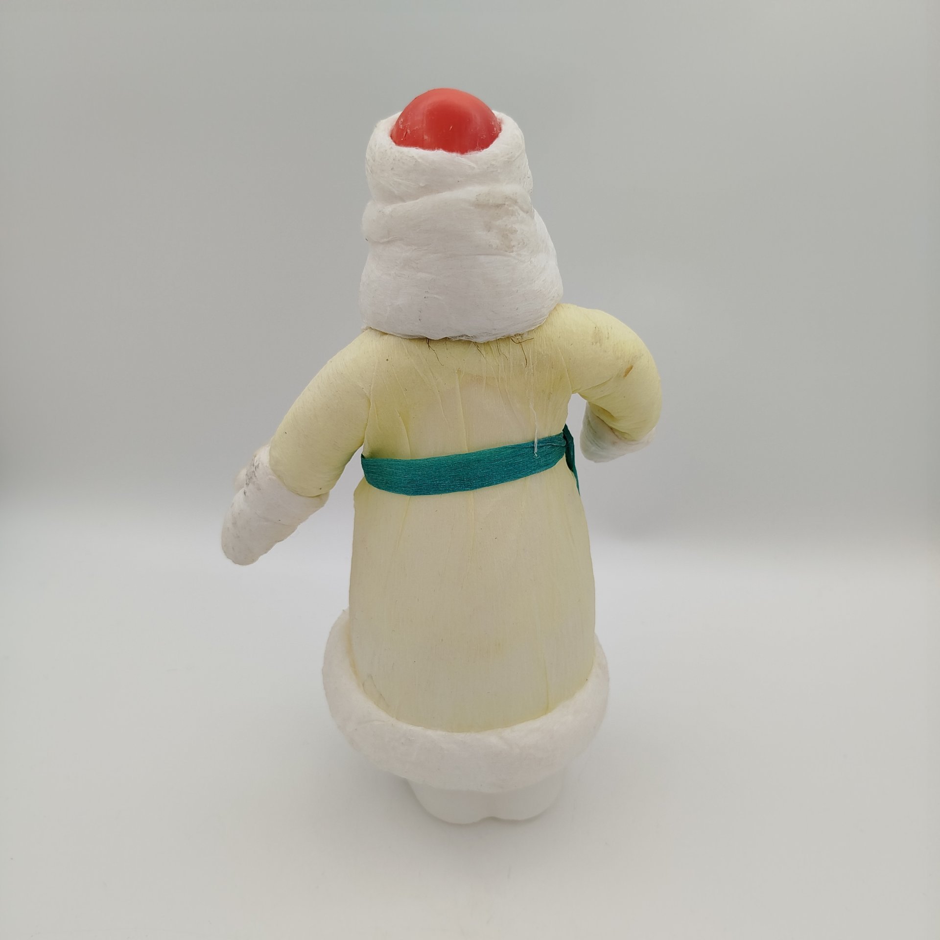 Игрушка елочная "Дед Мороз", вата, пластик, папье-маше, бумага, роспись