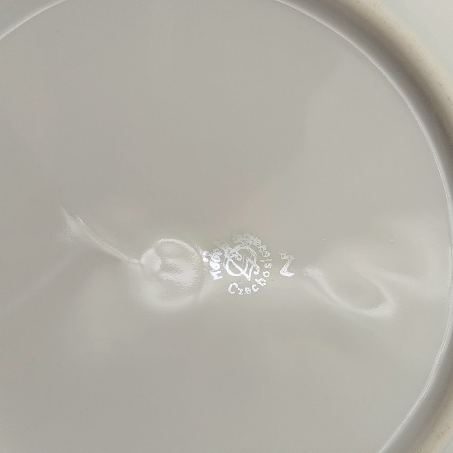 Набор из 6-ти десертных  тарелок с цветочным декором, "Gebrüder Benedikt", фарфор, деколь, золочение, Чехословакия, 1960-1990 гг.