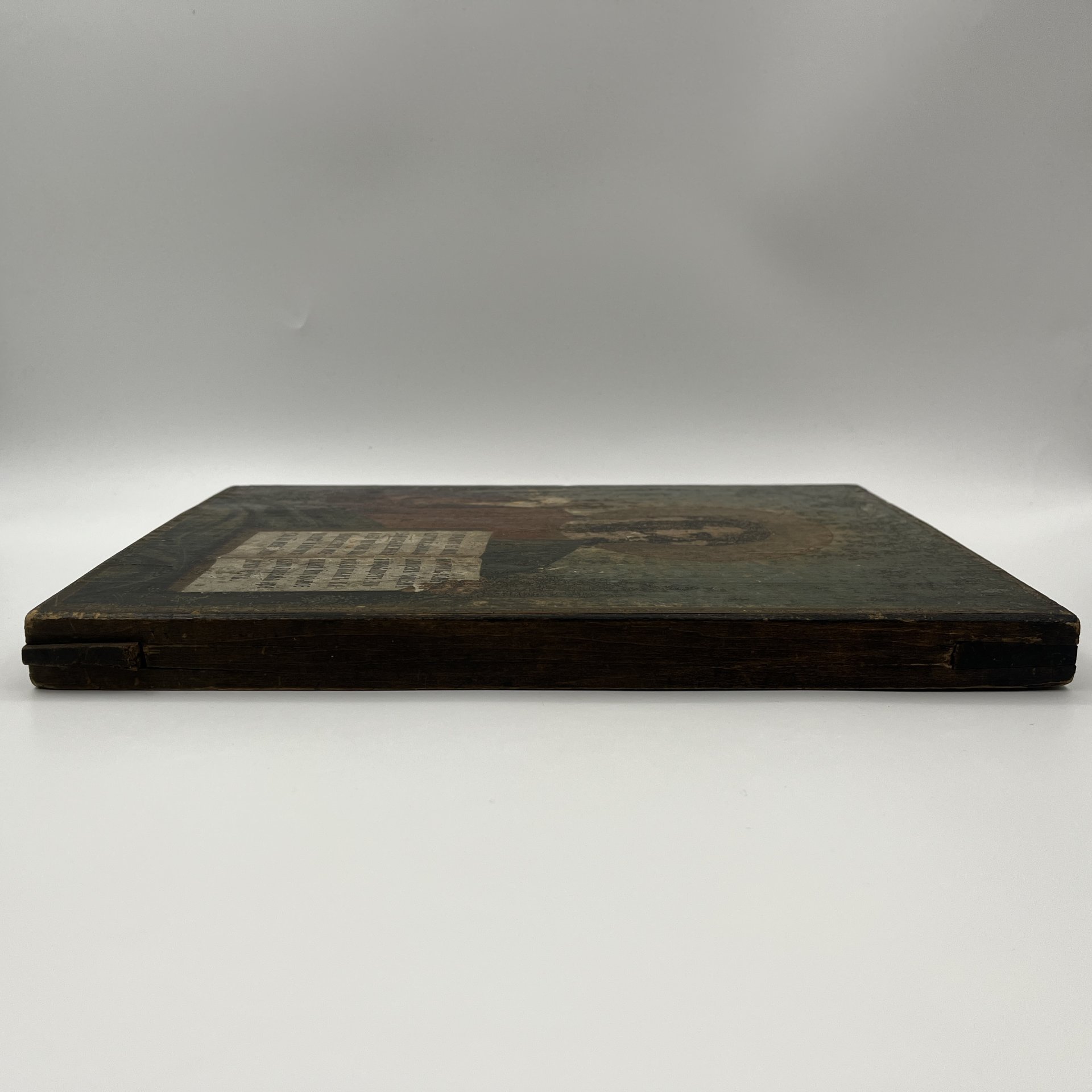 Икона "Господь Вседержитель", написанная на доске с торцевыми шпонками, дерево, темпера, золочение, Российская империя, 1880-1915 гг.