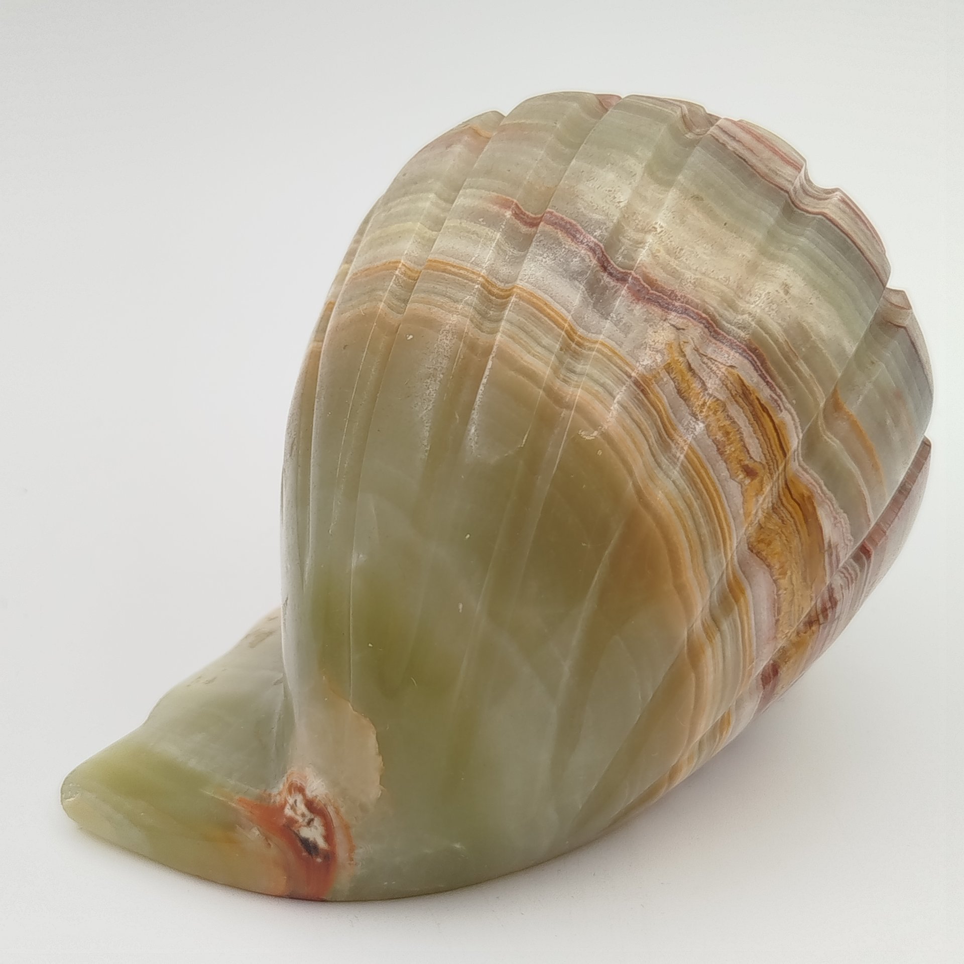 Часы настольные в виде раковины, оникс, металл, пластик, Азия, 2000-2015 гг.