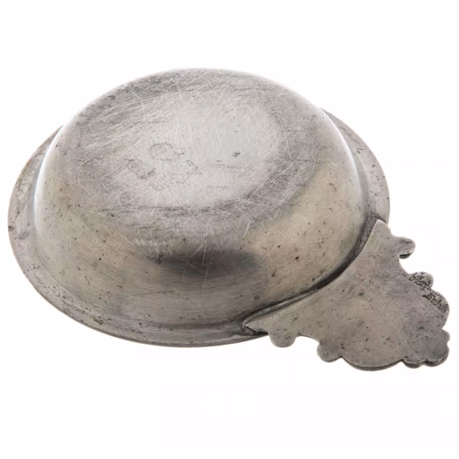 Чаша с фигурной ручкой, сплав металла, Китай, 1970-1990 гг., Китай
