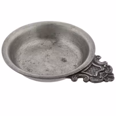 Чаша с фигурной ручкой, сплав металла, Китай, 1970-1990 гг., Китай