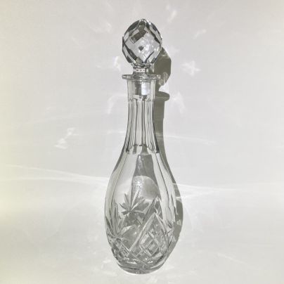 Графин (штоф) с пробкой, хрусталь, алмазная грань, Западная Европа, 1970-1990 гг.