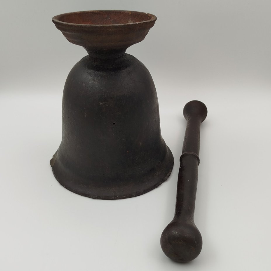 Ступа с пестиком, чугун, голландская сажа, Россия, 1900-1930 гг.