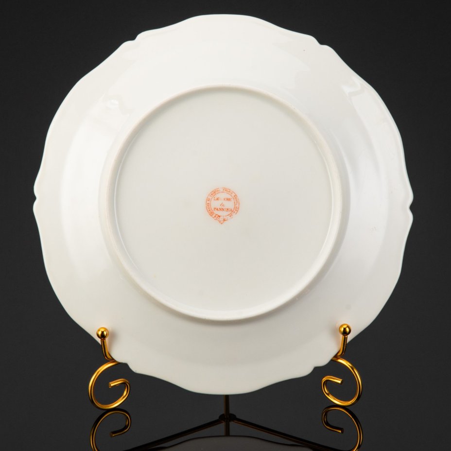 Тарелка с монограммой под короной барона, Lahoche & Pannier Escalier de Cristal Palais Royal 162