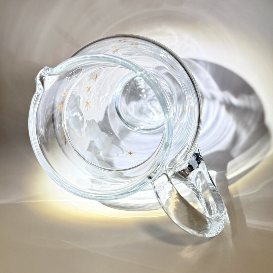 Кувшин "Облачка", стекло, матирование, золочение, Bohemia Crystal (Bohemia Glass), Чехословакия, 1970-1990 гг., Bohemia Crystal (Bohemia Glass)