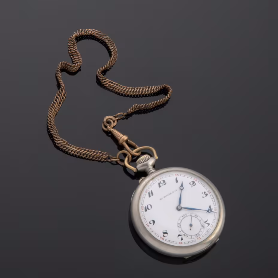 Часы карманные с шатленом, Henry Moser & Cie (Мозер)