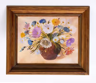 Картина "Букет" в раме, холст, масло, неизвестный художник, Россия, 1990-2000 гг.