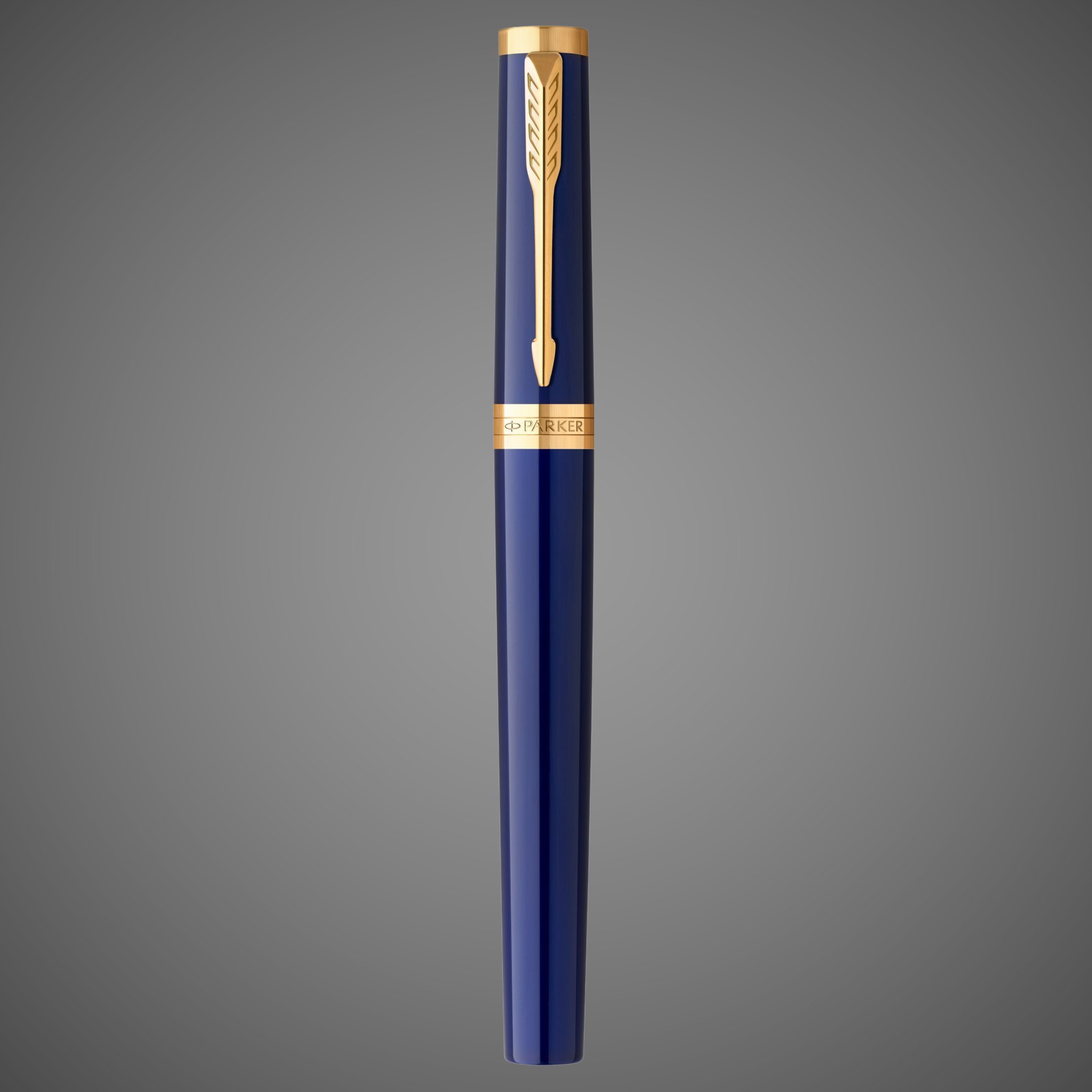 Перьевая ручка Parker "Ingenuity Blue GT" перо: F, цвет чернил: blue/black, в подарочной упаковке.