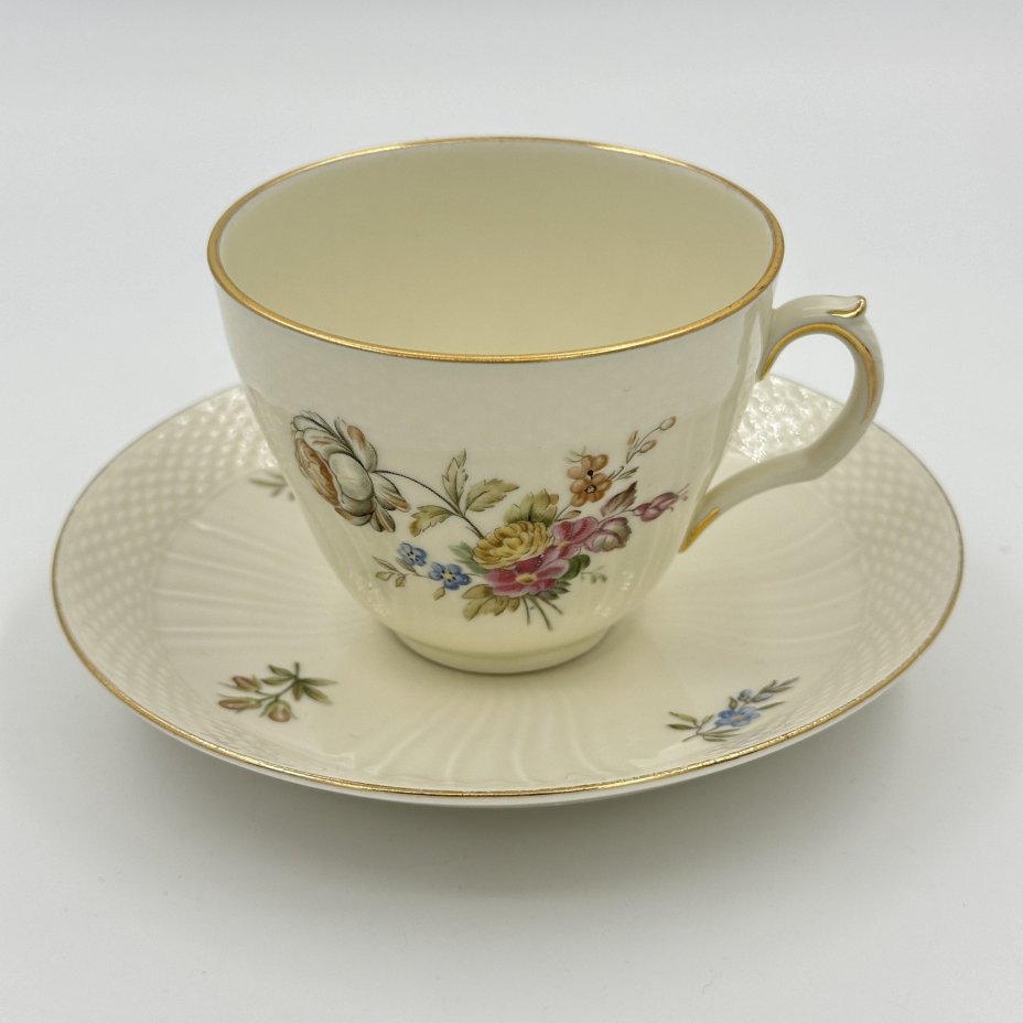 Пара чайная с цветочным декором, Royal Copenhagen
