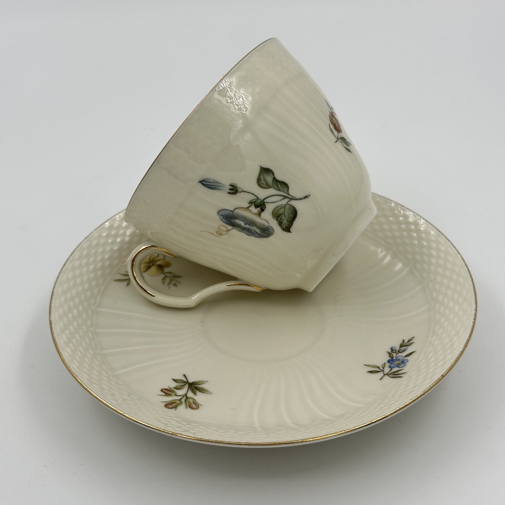 Пара чайная с цветочным декором, Royal Copenhagen