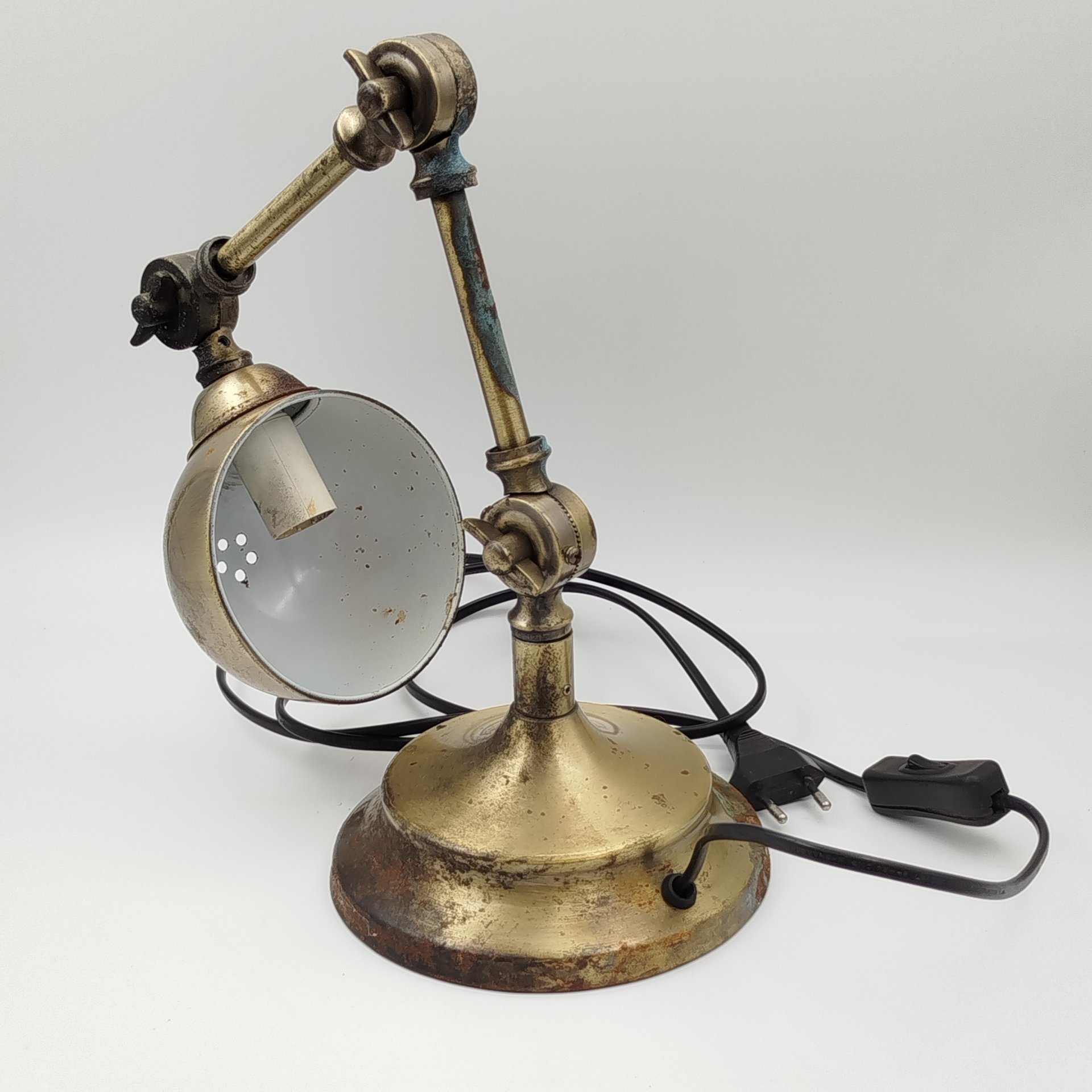 Лампа настольная, металл, Западная Европа, 1940-1970 гг.