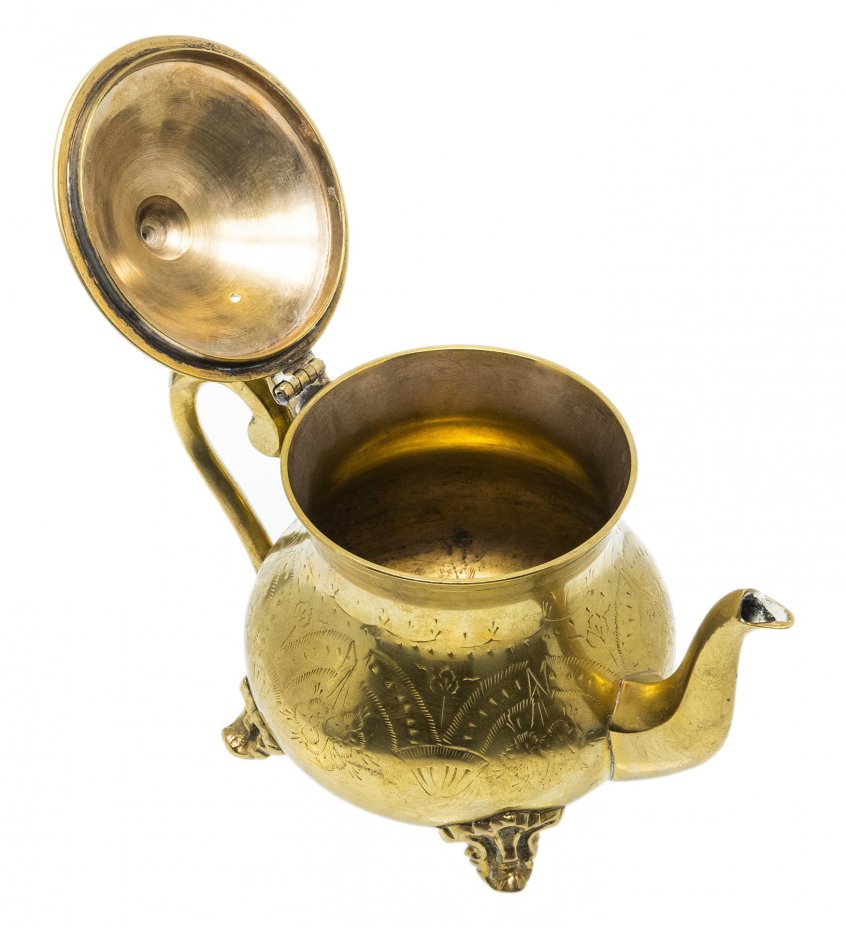 Кофейник узорный, латунь, Индия, 1960-1990 гг.