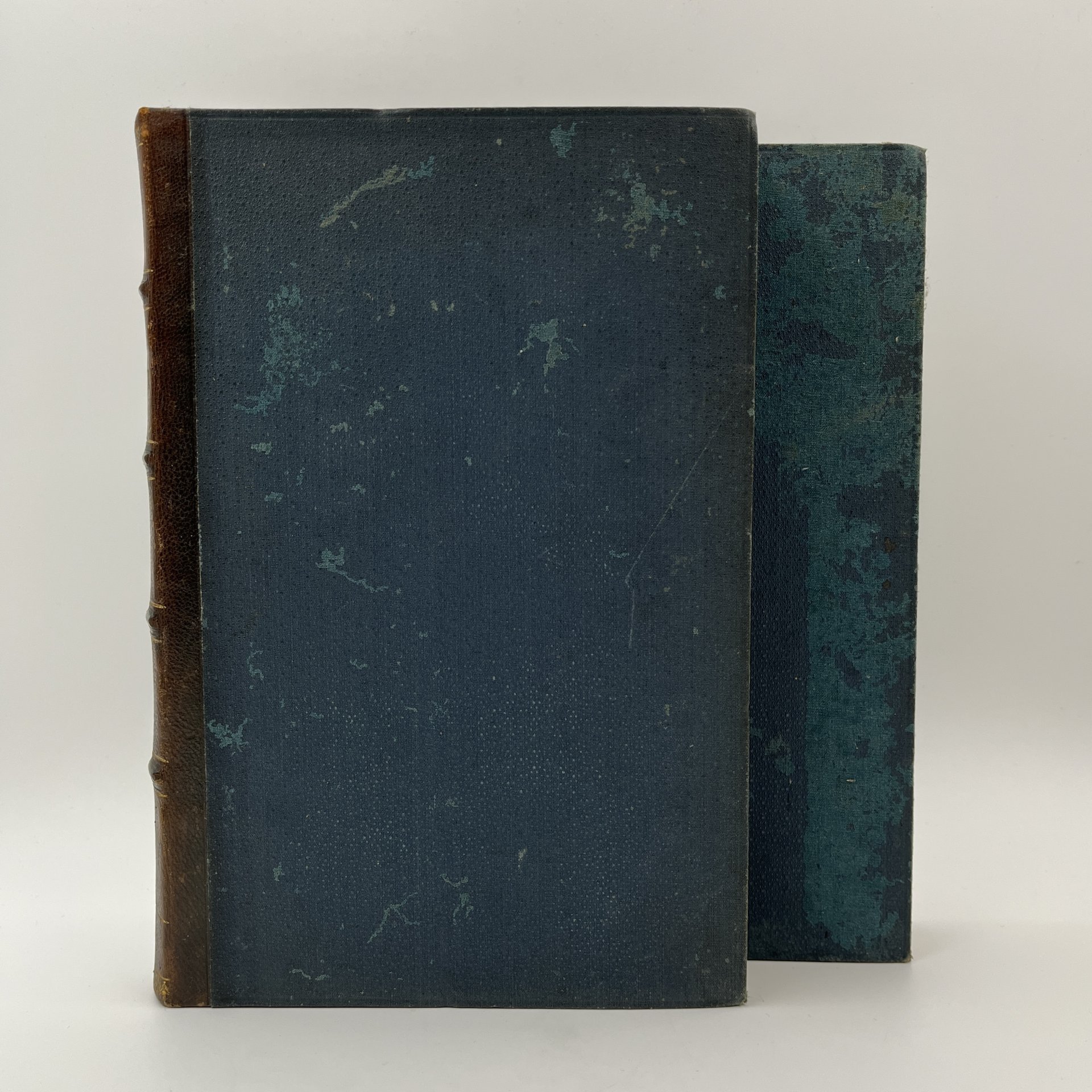 Сочинения В.Г. Белинского в 4 томах (в 2 книгах), бумага, печать, кожаный корешок, тиснение, Южно-русское книгоиздательство Ф.А. Иогансона, Российская империя, 1902 г.