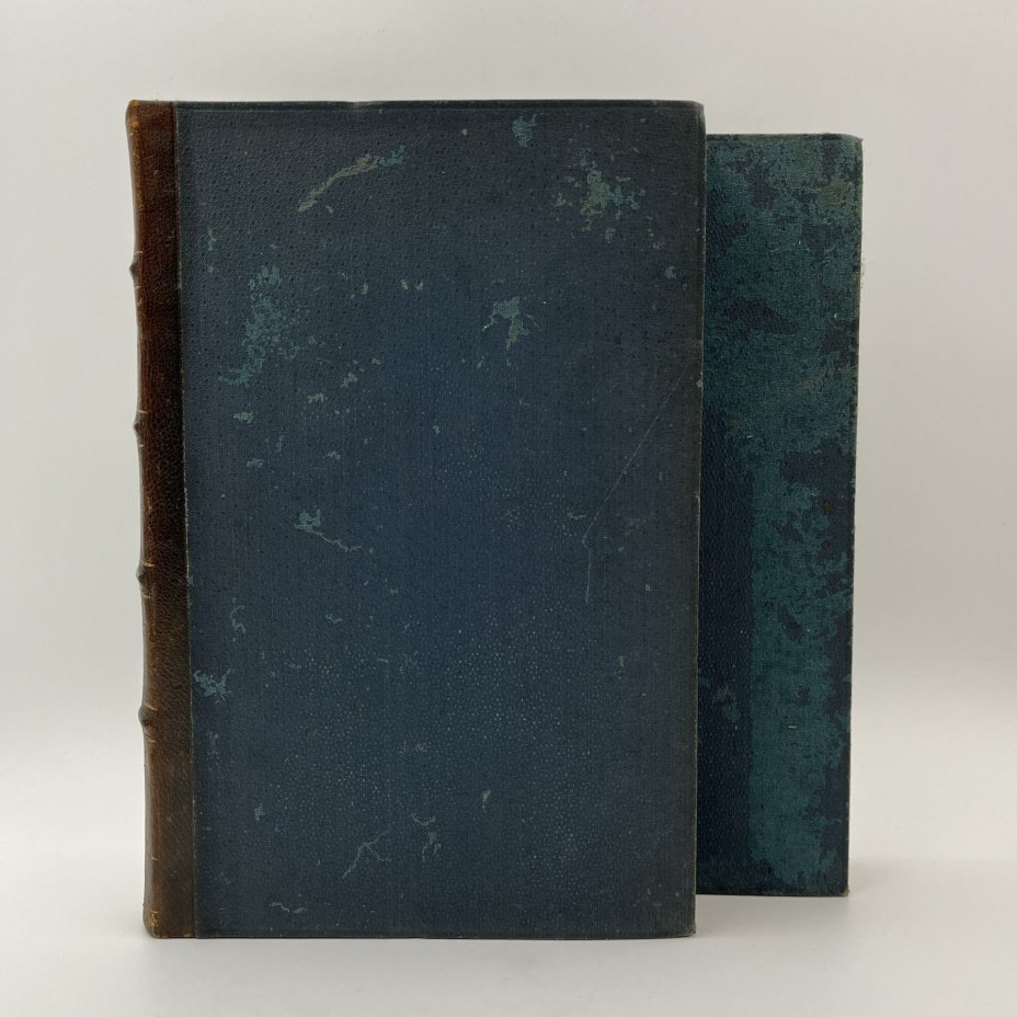 Сочинения В.Г. Белинского в 4 томах (в 2 книгах), бумага, печать, кожаный корешок, тиснение, Южно-русское книгоиздательство Ф.А. Иогансона, Российская империя, 1902 г.