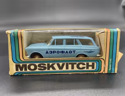 Модель автомобиля "Москвич 427" (Аэрофлот), в масштабе 1:43