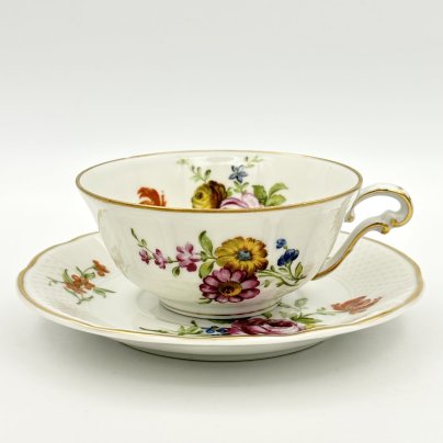 Чайная пара с цветочным декором, Bernardaud