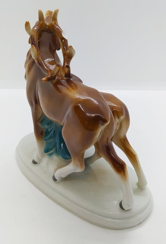 Статуэтка "Олень с оленихой", фарфор, роспись, Heinz & Co., Германия, 1954-1972 гг., Heinz & Co.