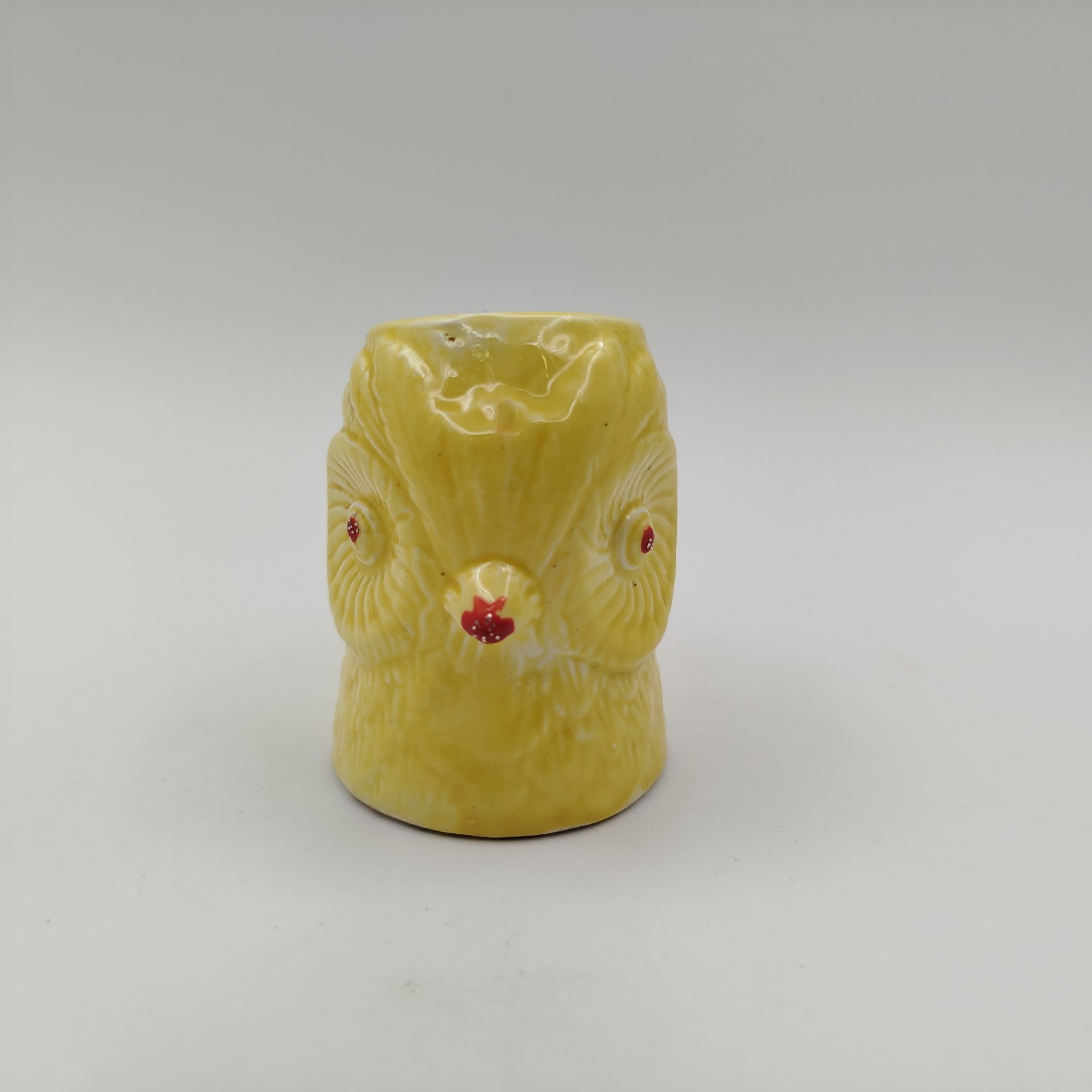 Чашечка "Сова", фаянс, роспись, Конаковский фаянсовый завод им. М.И. Калинина (ЗиК Конаково), Конаковский фаянсовый завод им. М.И. Калинина (ЗиК Конаково)