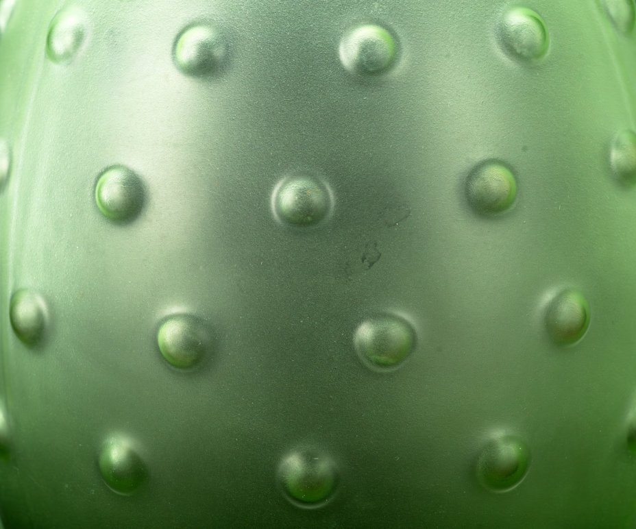 Ваза "Major" зеленого оттенка с матовой поверхностью, дизайнер Tina Nordström, стекло, матирование, Iittala, Финляндия, 1994-2000 гг.