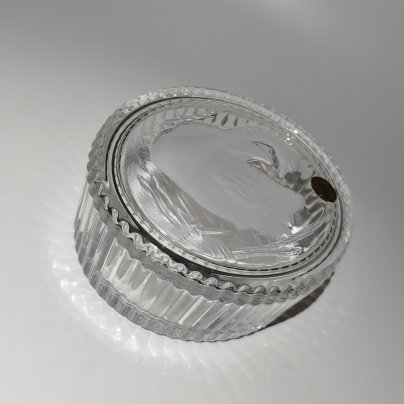 Шкатулка "Лебедь" овальной формы (для украшений), фирма Cristal d'Arques