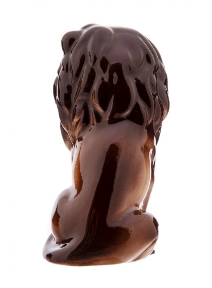 Статуэтка "Лев", фарфор, роспись, Китай, 2000-2020 гг.