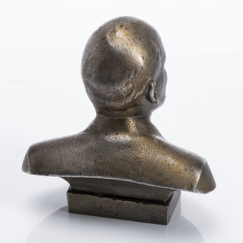Бюст В.И. Ленина, сплав металлов, СССР, 1960-1990 гг.