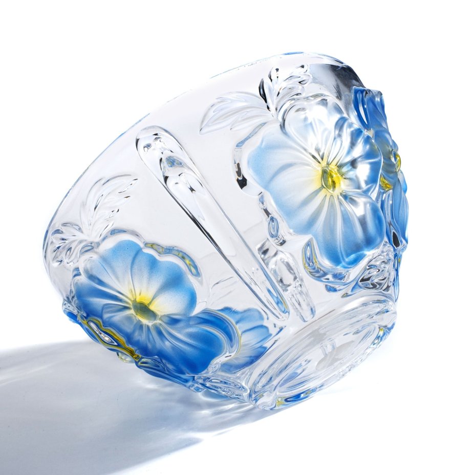Ваза для с крышкой "Фиалки"в оригинальной упаковке, Walther Glas