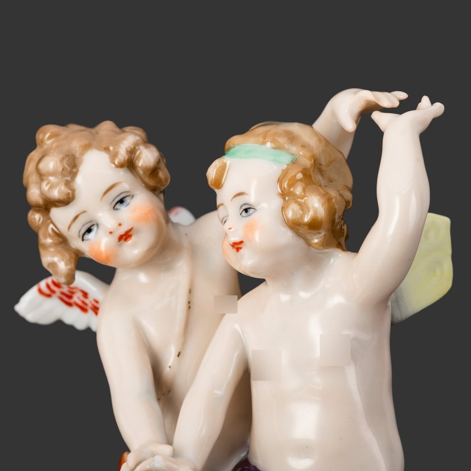 Статуэтка "Танцующие путти", Фарфоровая мануфактура Людвигсбург