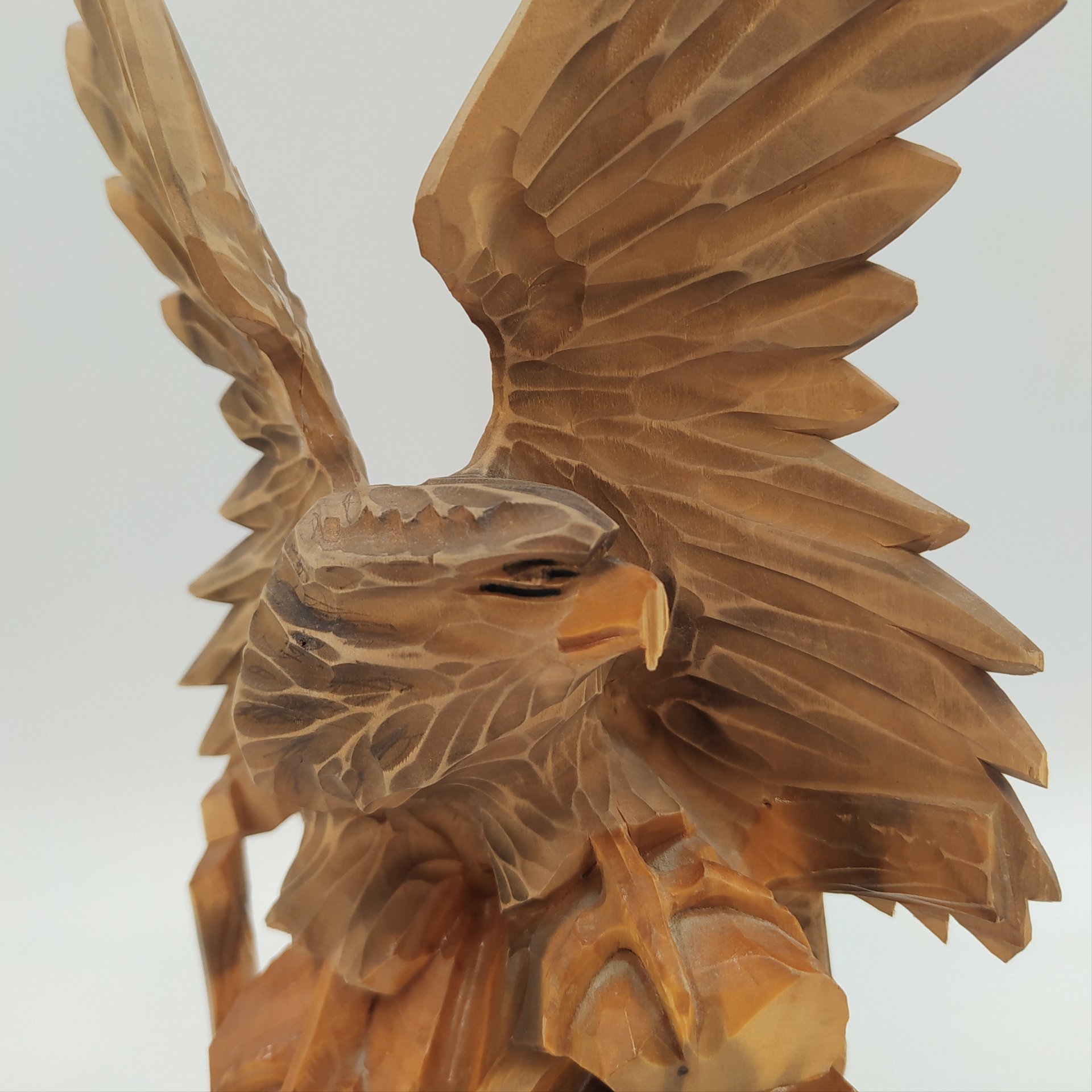 Статуэтка "Орёл", дерево, резьба, СССР, 1970-1990 гг.