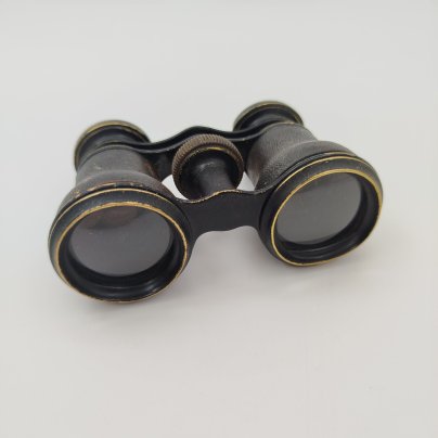 Бинокль театральный, металл, кожа, стекло, Франция, 1900-1920 гг.