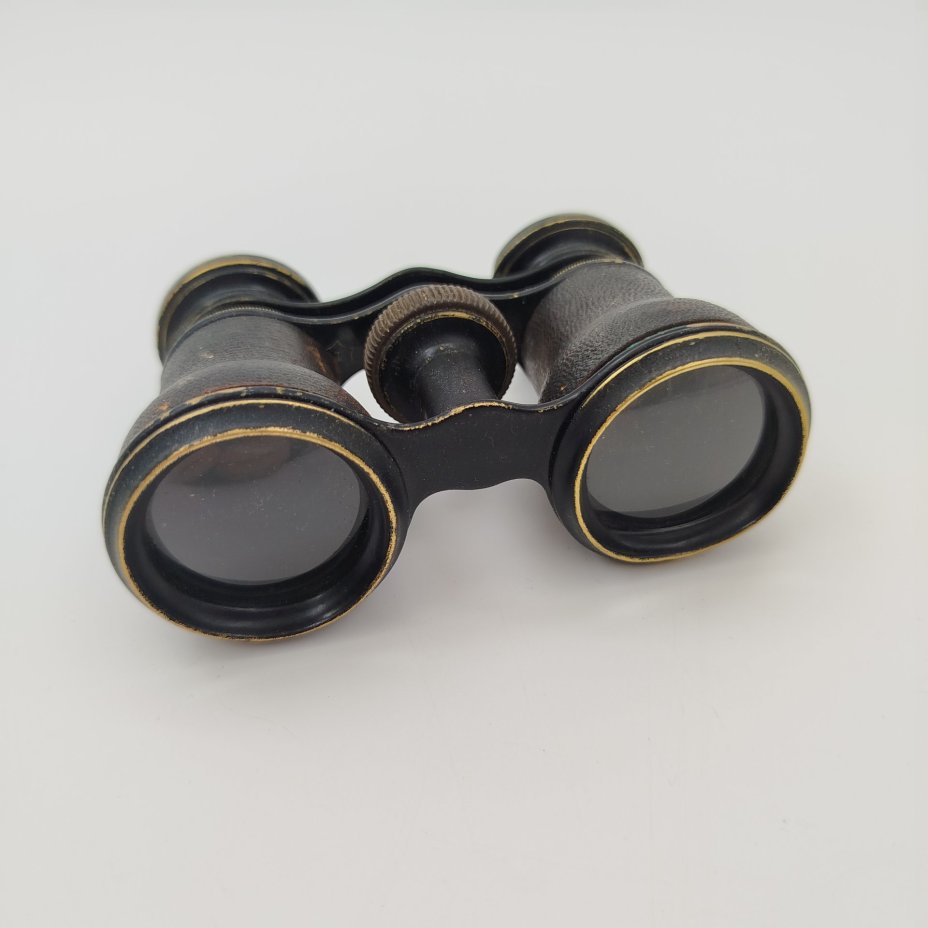 Бинокль театральный, металл, кожа, стекло, Франция, 1900-1920 гг.