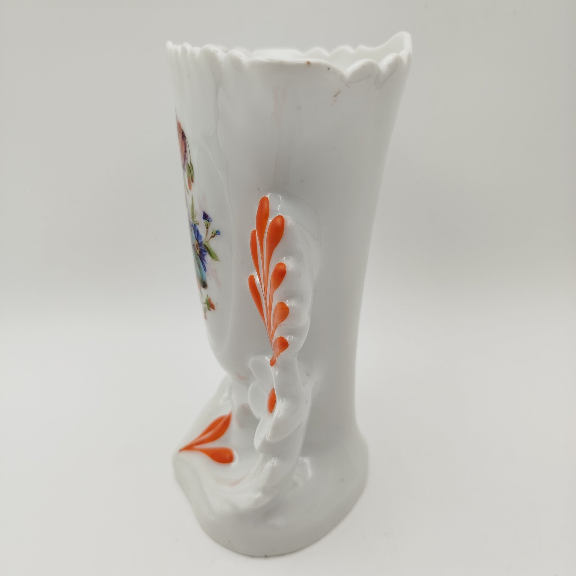 Ваза с цветочным декором, фарфор, роспись, Франция, 1900-1930 гг.