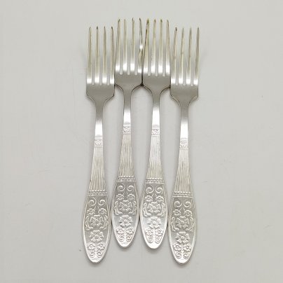 Набор из 4-х вилок с цветочным декором