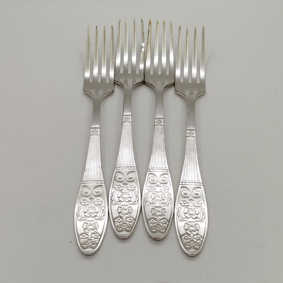 Набор из 4-х вилок с цветочным декором