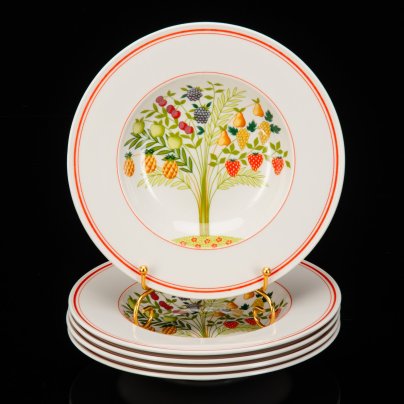 Набор суповых тарелок на 5 персон, коллекция Bon Appetit, фарфор, vitro, Villeroy & Boch, Германия, 1983-1989 гг.