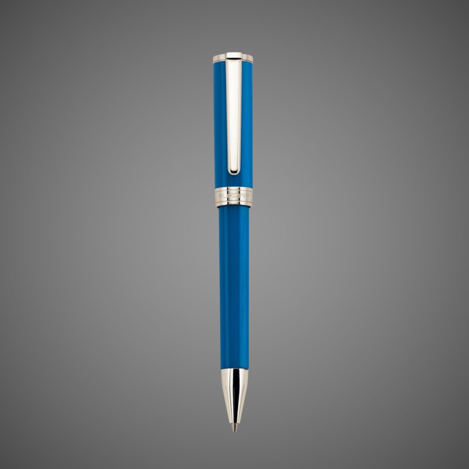 Шариковая ручка Aurora TU Resin Blue CT, в подарочной коробке, Лаки и смолы: смола, хром