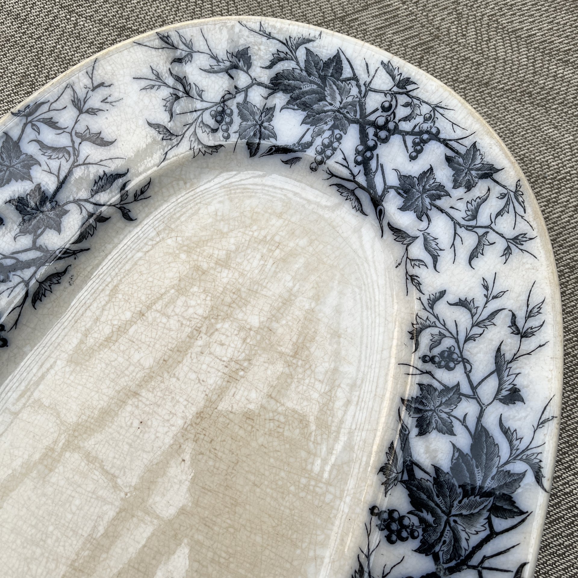 Блюдо продолговатой формы (большое) с декором в виде ягод на ветках, Villeroy & Boch