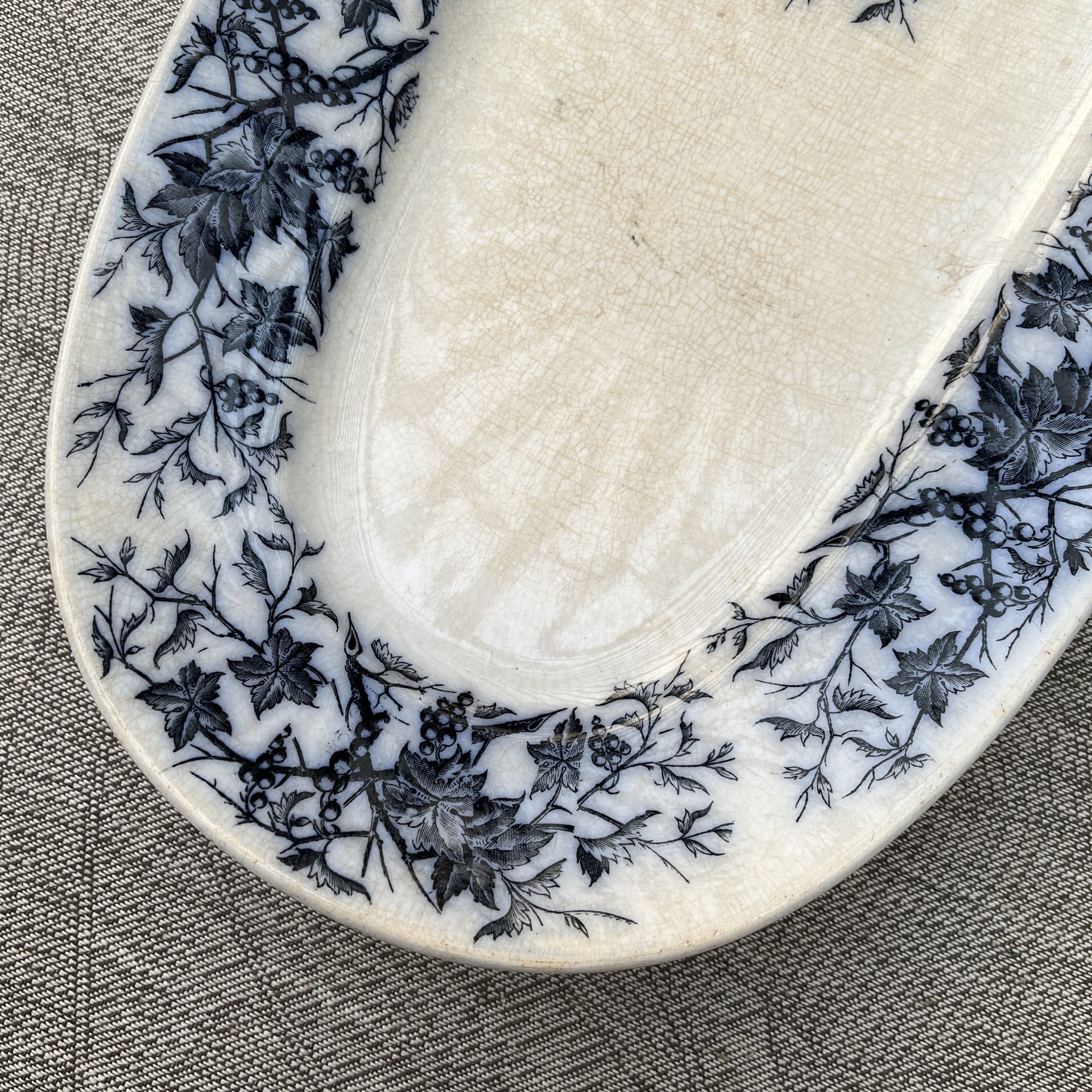 Блюдо продолговатой формы (большое) с декором в виде ягод на ветках, Villeroy & Boch