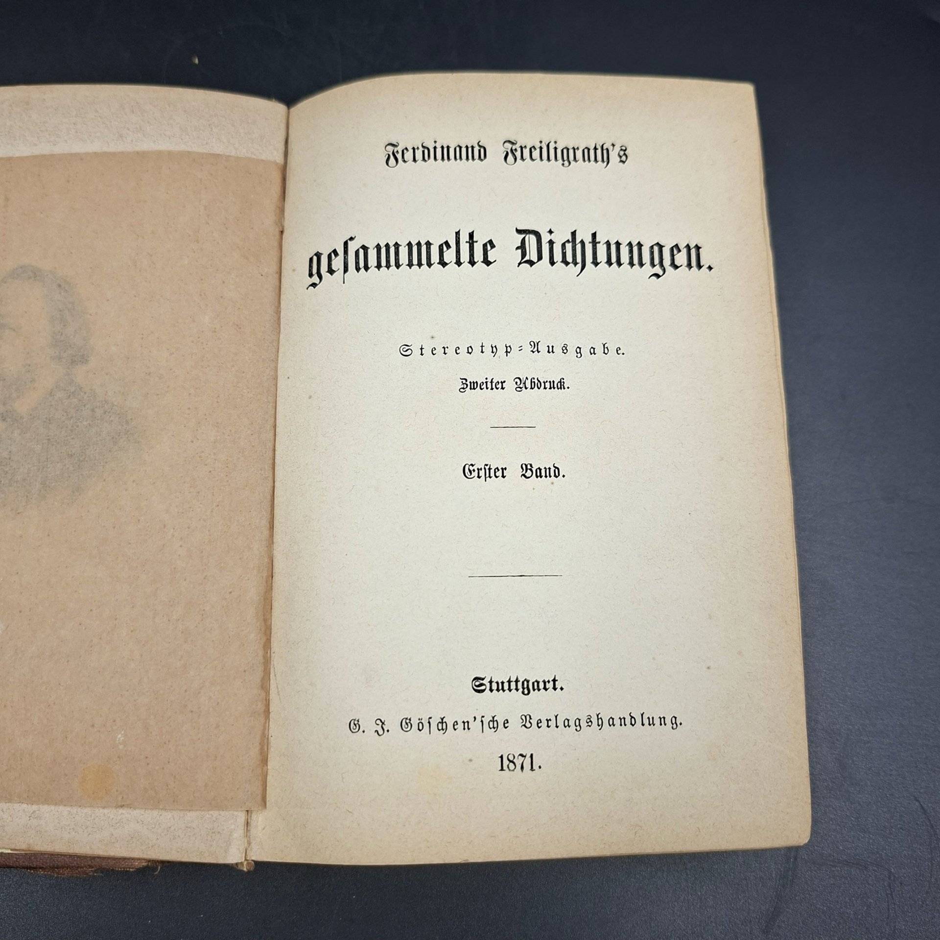 Книга "Ferdinand Freiligrath's gesammelte Dichtungen" ("Избранные стихотворения Фердинанда Фрейлиграта")