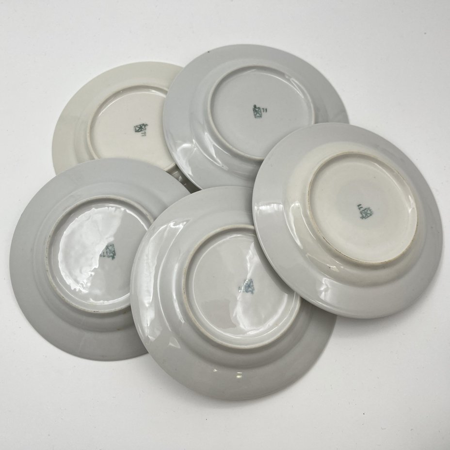 Сервиз кофейный "Мадонна" на 5 персон (13 предметов), фарфор, люстр, деколь, Graf Von Henneberg Porzellan, 1777 Jlmenau, Германия, 1977-1990 гг.