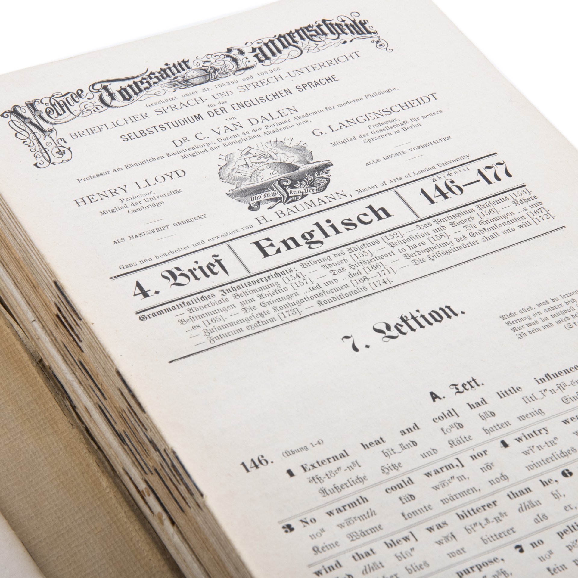 Учебник "English. Original-Methode Toussaint-Langenscheldt" (на немецком языке), Издательство «Langenscheidtsche Verlagsbuchhandlung»