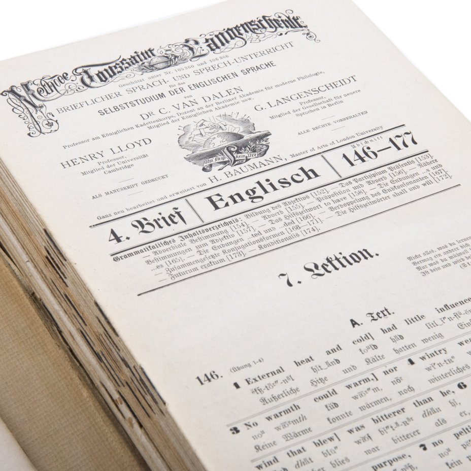 Учебник "English. Original-Methode Toussaint-Langenscheldt" (на немецком языке), Издательство «Langenscheidtsche Verlagsbuchhandlung»