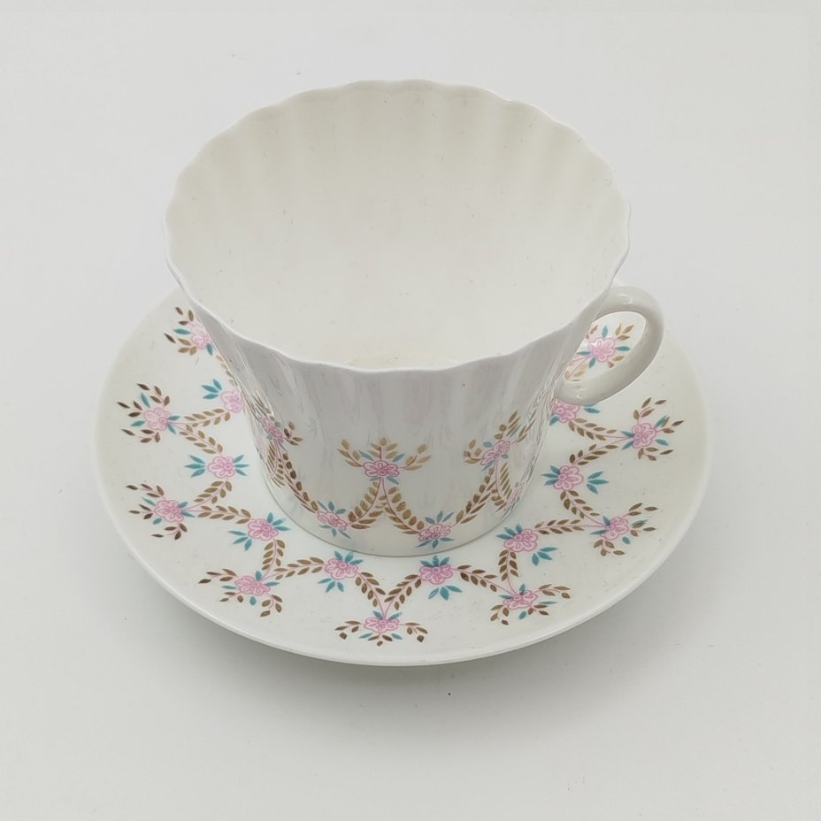 Чайная пара "Цветочная гирлянда", форма "Одуванчик"