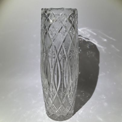 Ваза с рельефным декором, хрусталь, СССР, 1970-1990 гг.