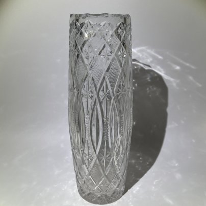 Ваза с рельефным декором, хрусталь, СССР, 1970-1990 гг.